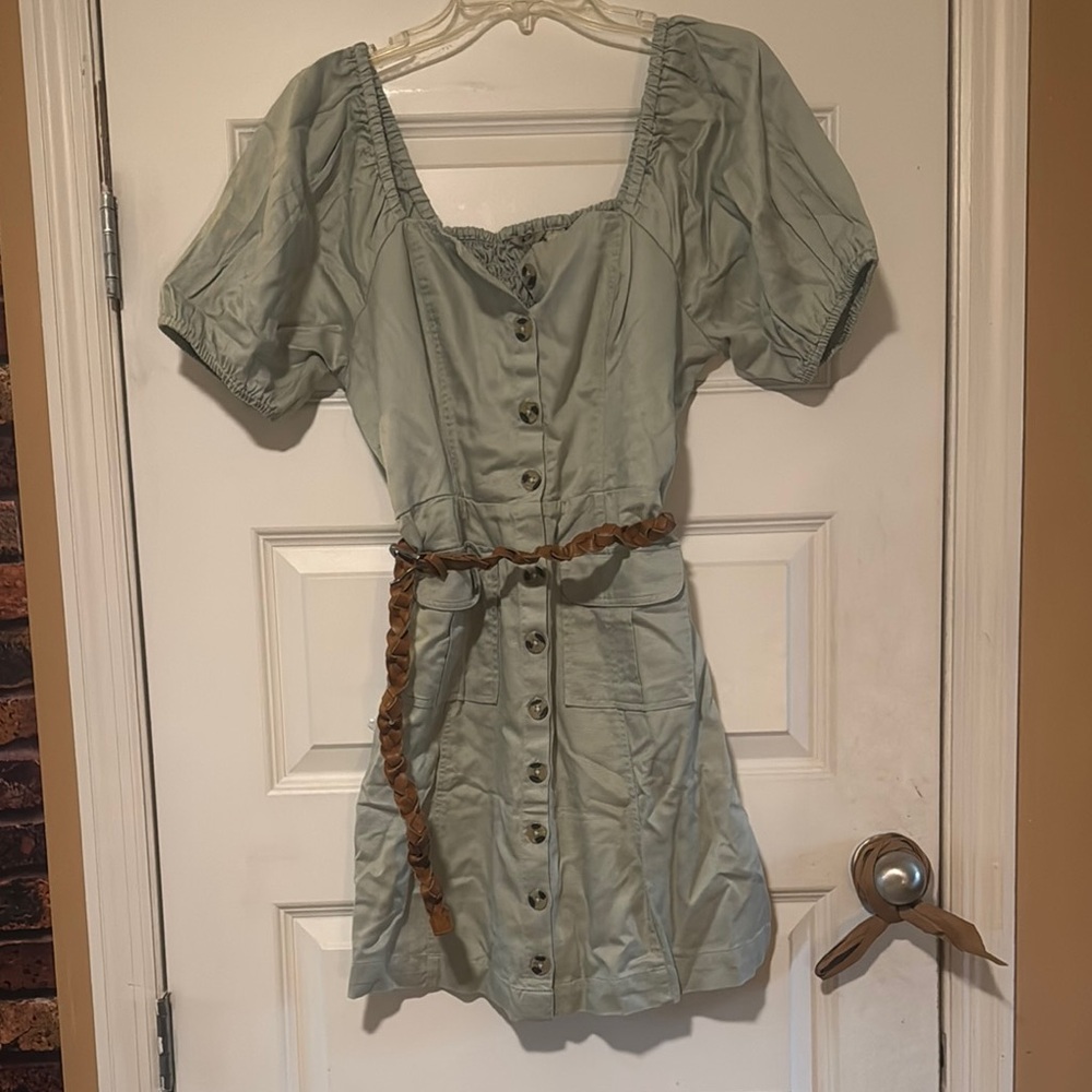 NWOT | Khaki Button-Down | Cargo Dress